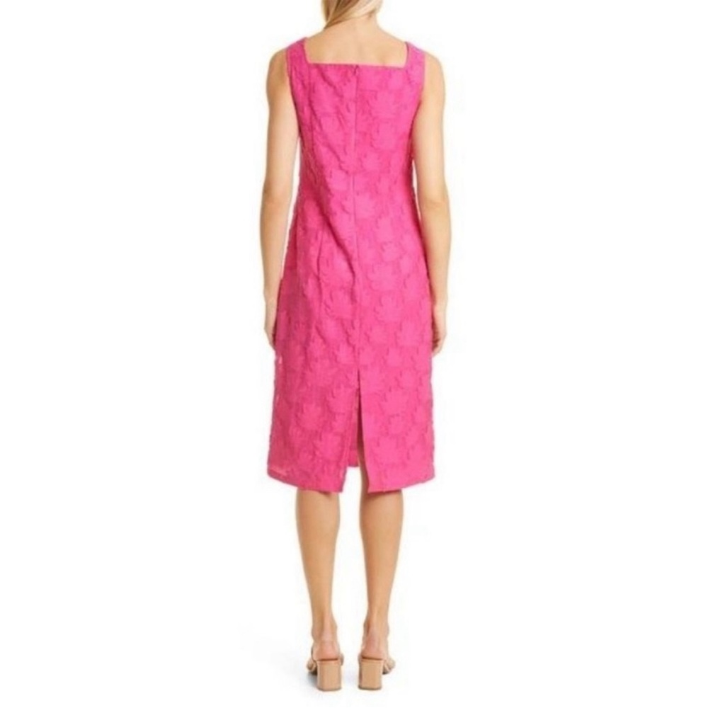 Hugo Boss Diteva Sleeveless, Textured, SquareNeck Shift Dress Sz 14 - Picture 3 of 11